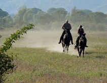 Maneggio Podere Palazzone Toscana on horseback