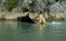 horse riding in natural reserve Tuscany Italy